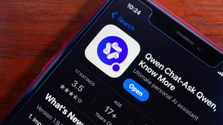 Qwen app in the Apple App Store.