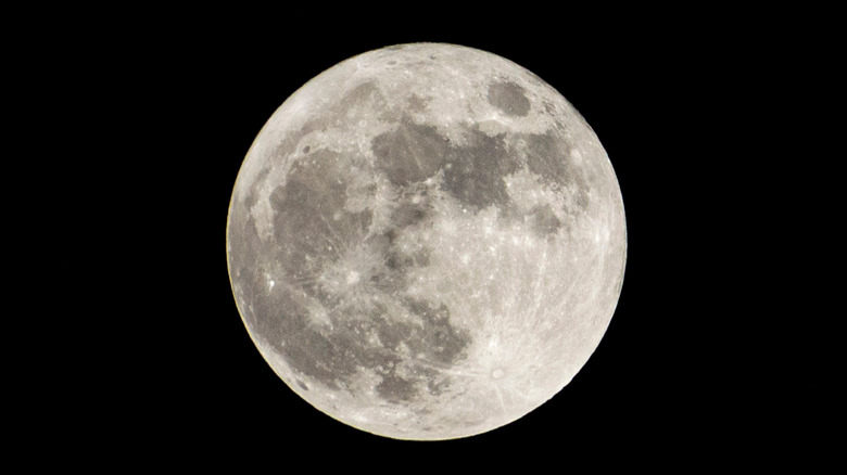 Full moon close up