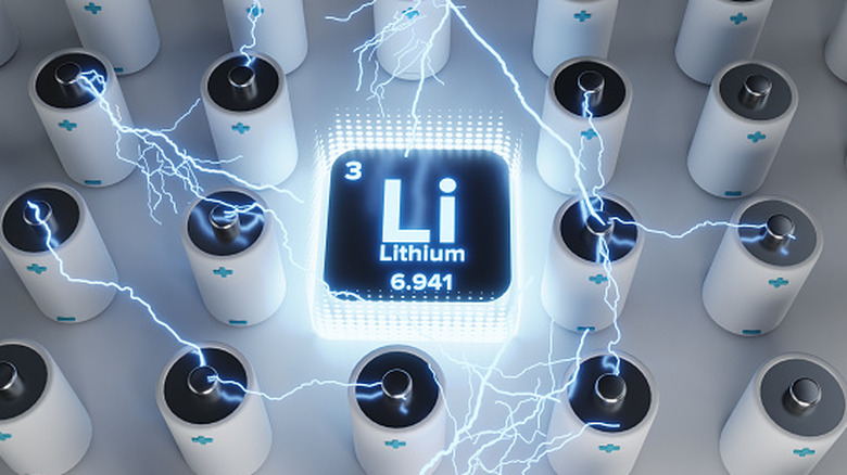 Visualisation of a lithium battery concept.