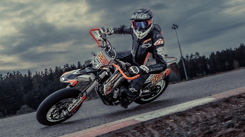 A Supermoto motorcycle