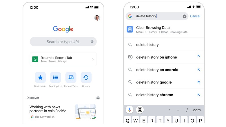 New Chrome features on iOS