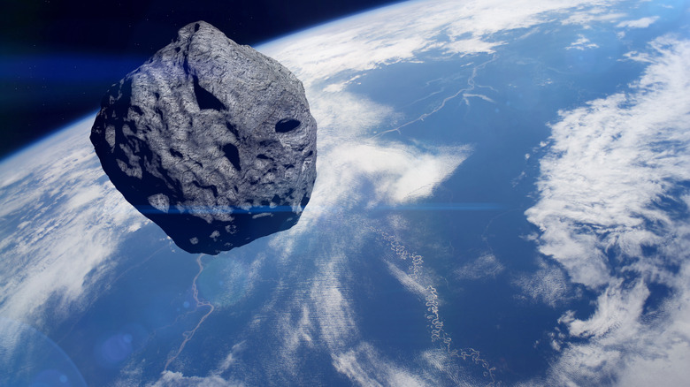 Illustration of an asteroid