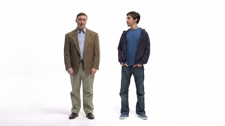 John Hodgman and Justin Long in Mac/Pc commerical