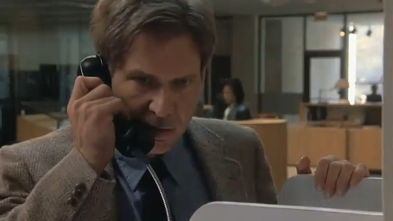 Harrison Ford on phone