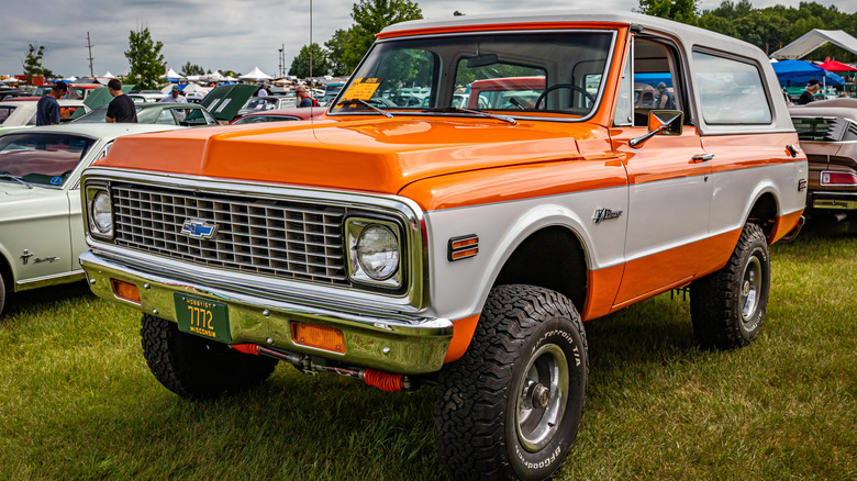 1972 Chevrolet Blazer in orange from K5 generation