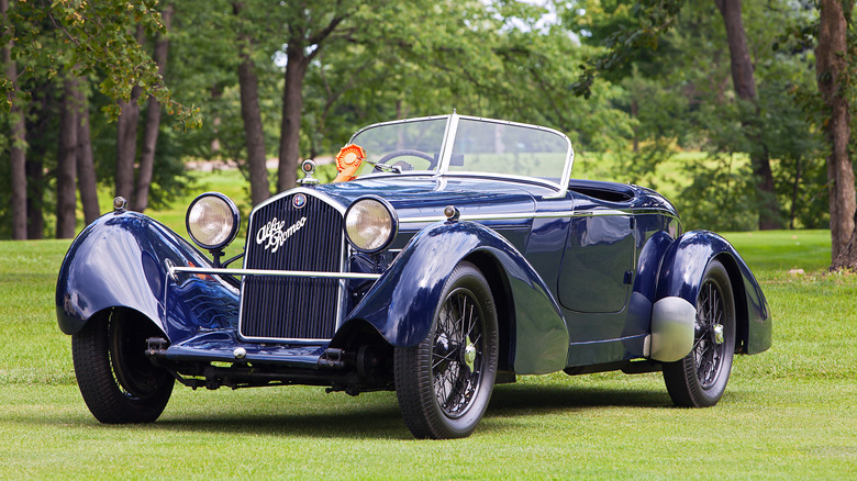 Alfa Romeo 8C at a concours