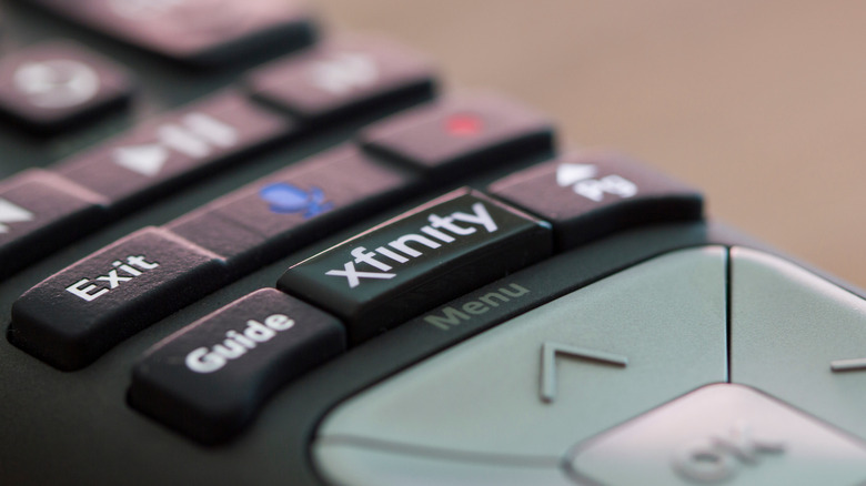Xfinity button TV remote