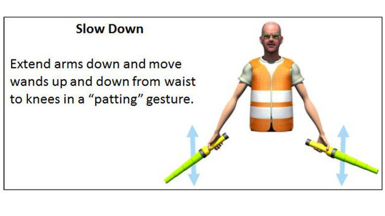 Slow down graphic