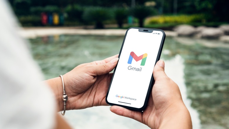 Gmail on a smartphone