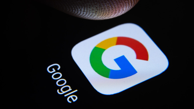 Google App on a smartphone
