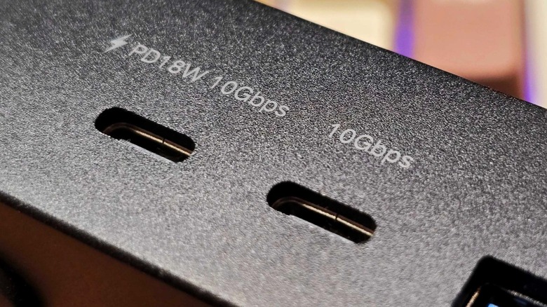 18 watts Power Delivery via USB-C