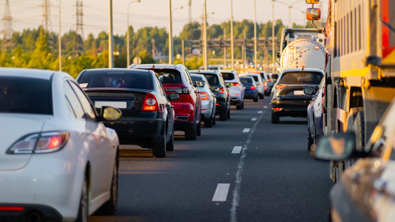 Traffic on the highway