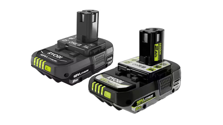 Two Ryobi batteries