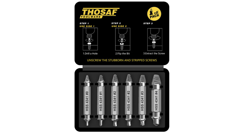 The Thosaf damaged screw extractor set