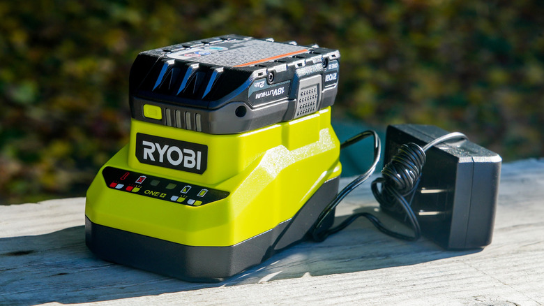 Ryobi brand battery charging device