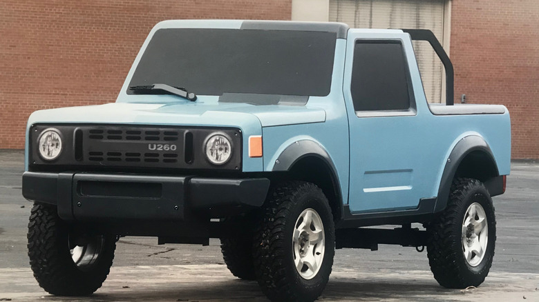 Baby blue Ford U260 Bronco Concept