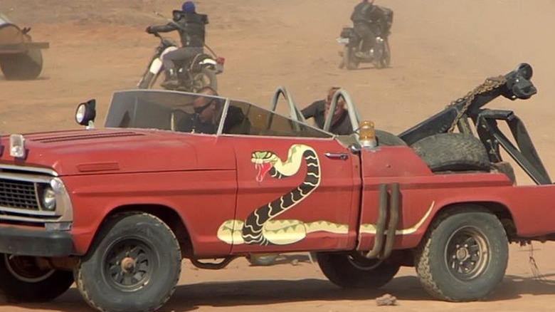 Man driving the Snake Truck