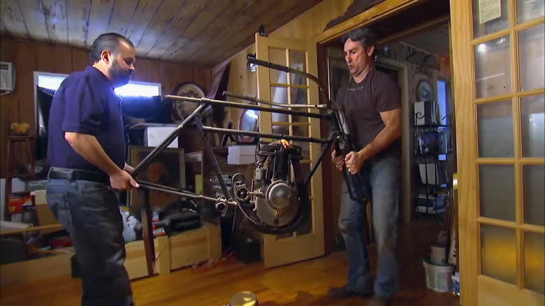 1910 Royal Pioneer motorcycle (frame)