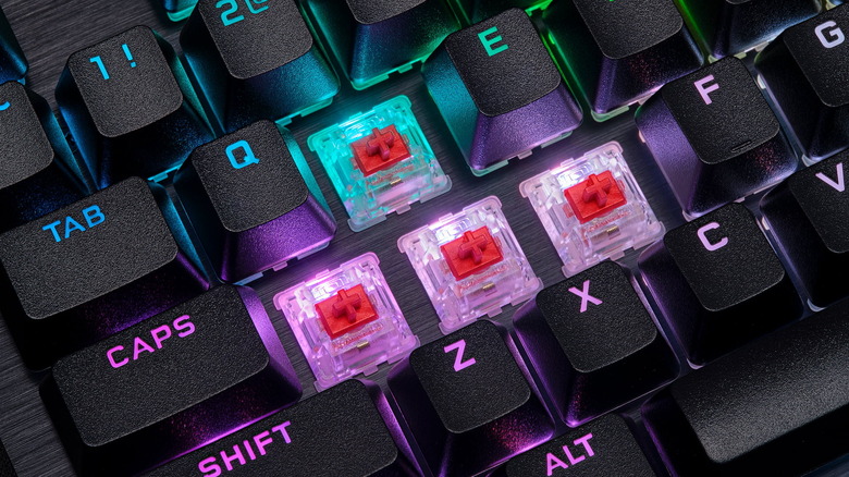 Red mechanical keyboard switches