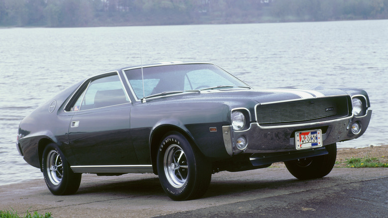 1972 AMC AMX by the water