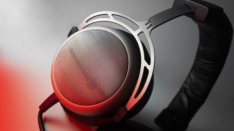 Close-up of Beyerdynamics T1 headphones