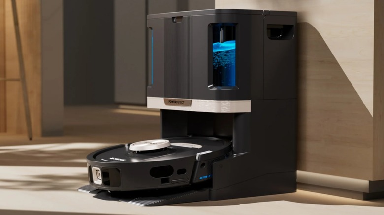 Shark PowerDetect 2-in-1 robot vacuum and mop in base