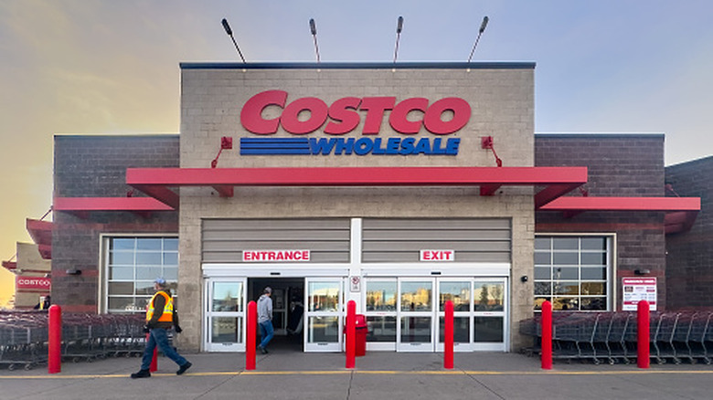 The front entrance of a Costco