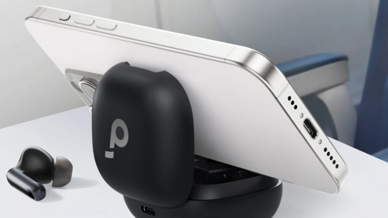 Anker Soundcore wireless earbuds and phone stand