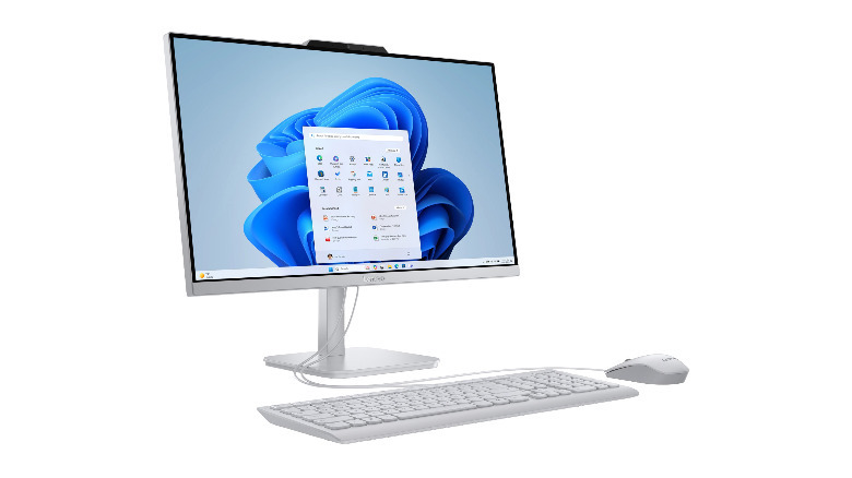 The Lenovo A1000 all-in-one PC on a white background.