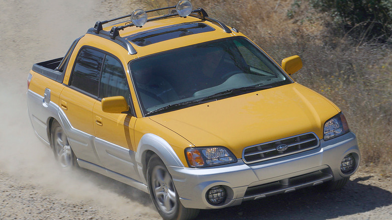Subaru Baja off-road driving