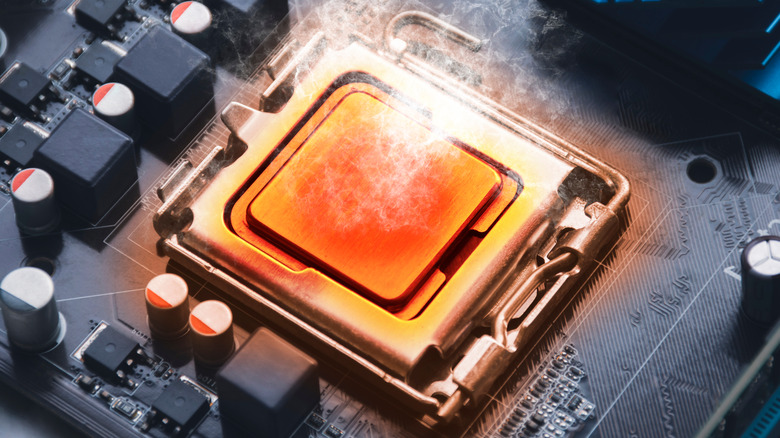 Visualization of processor overheating