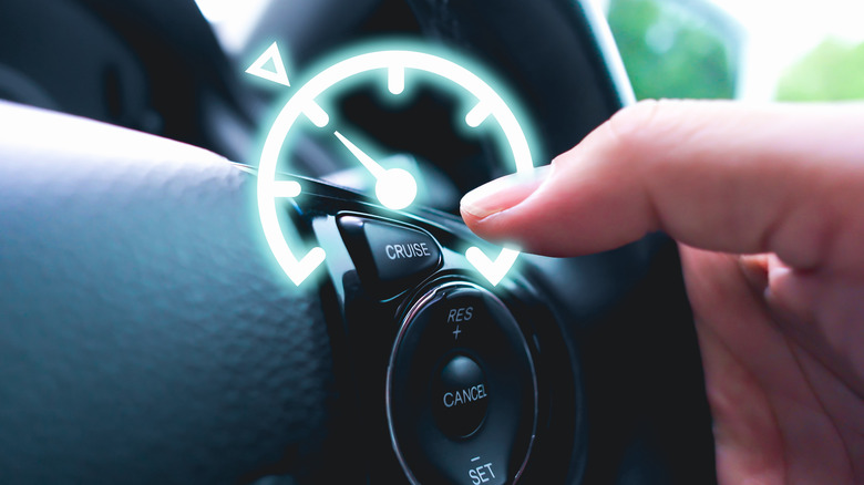 Steering wheel cruise control concept