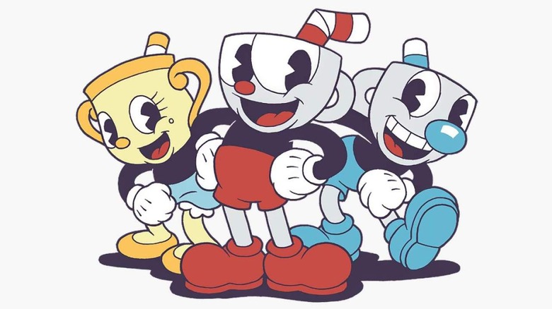 Cuphead cast standing together