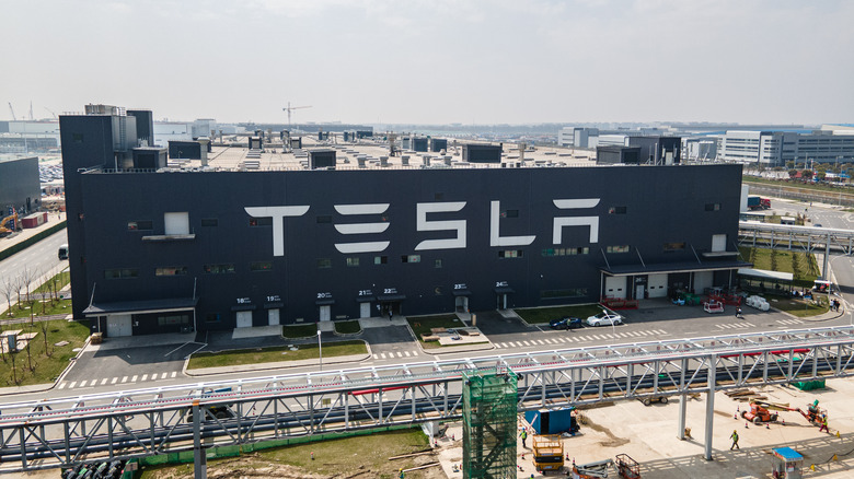 Tesla Shanghai factory. 