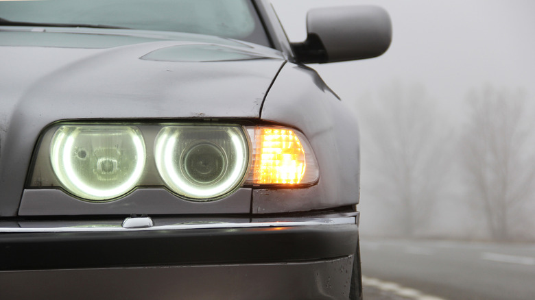 BMW E38 7-Series with angle eye DRLs