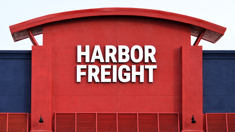 Picture displaying Harbor Freight name on a store front