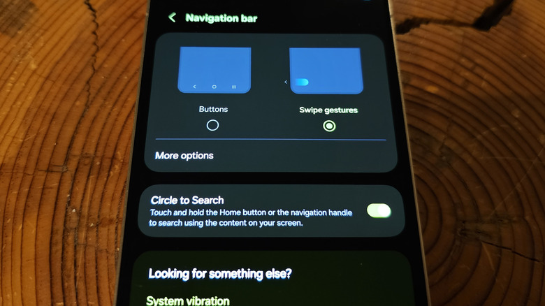 Display settings on Samsung Galaxy S25 Ultra