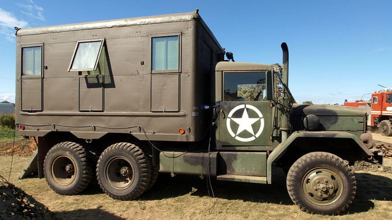 Deuce and a Half turned into a shop van