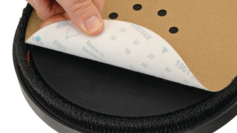 Close up of DeWalt Drywall Sander pad