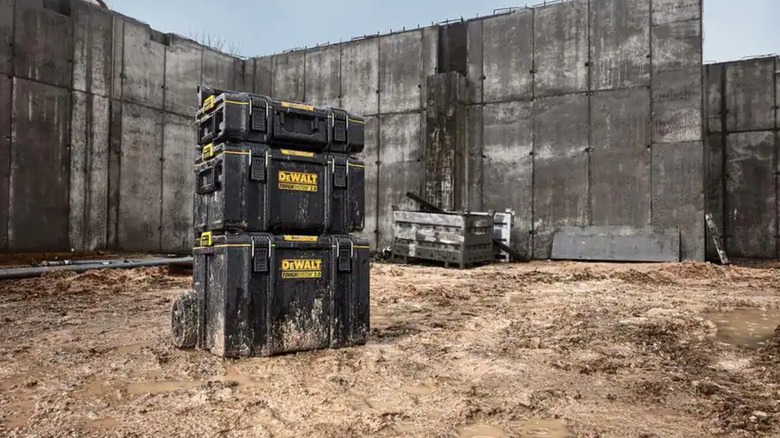 DeWalt ToughSystem 2.0 boxes stacked