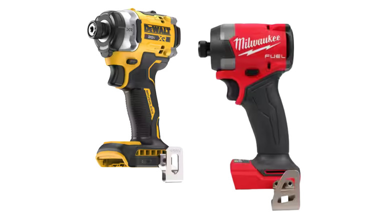 DeWalt and Milwaukee Cordless Impact Drivers