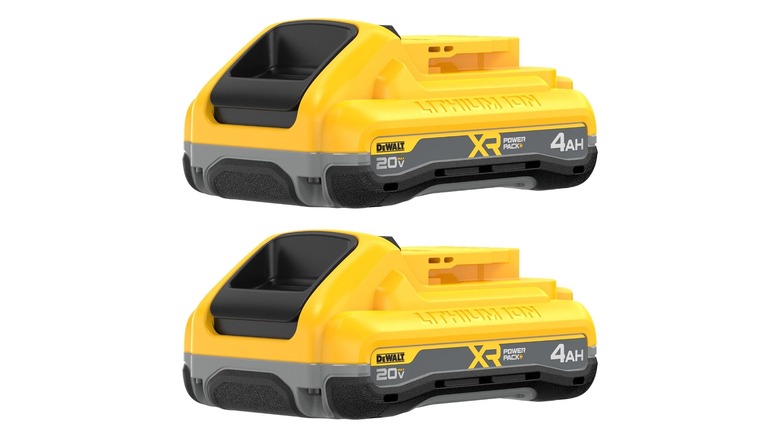 pair of DeWalt 20V PowerPack 4Ah