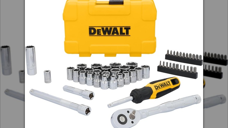 The DeWalt 50-piece mechanics tool kit.