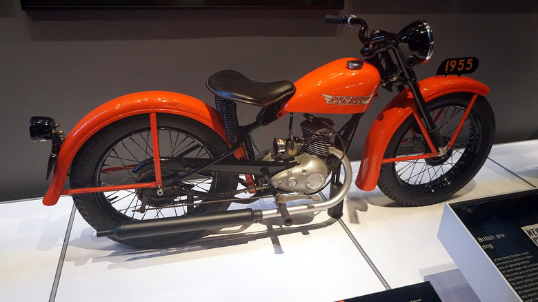 Orange Harley-Davidson Model B Hummer