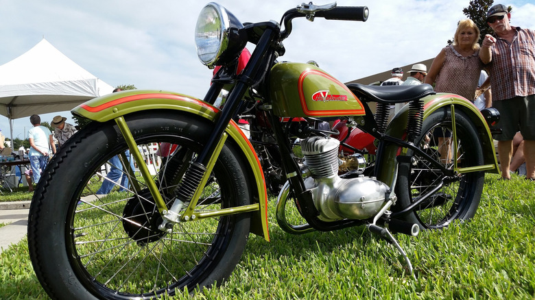 1957 Harley-Davidson Hummer in green color
