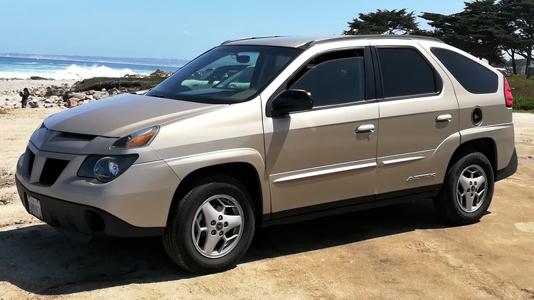 Pontiac Aztek at the beach