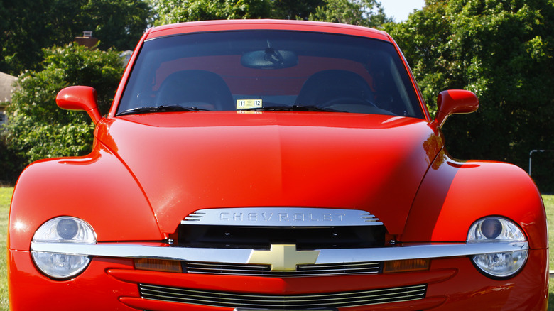 Chevy SSR parked front end