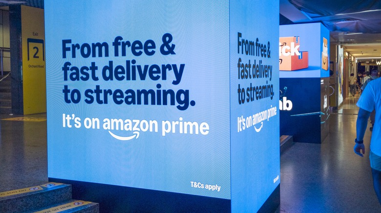 Advertisment material for Amazon Prime.
