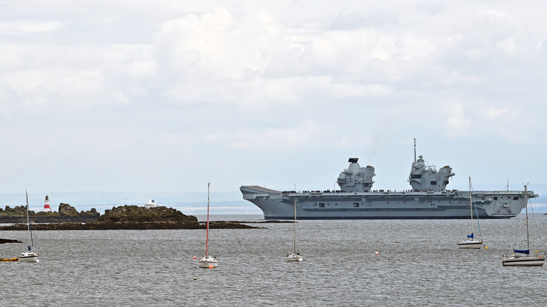 HMS Prince of Wales in ocean