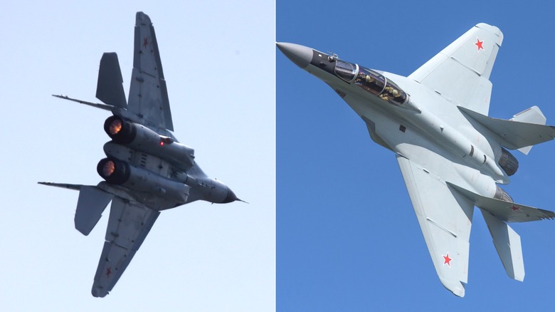 MiG-31 and MiG-35 flying